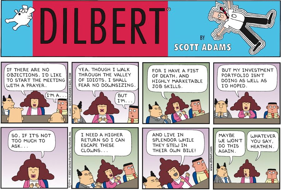 dilbert comics strip by scott adams 2