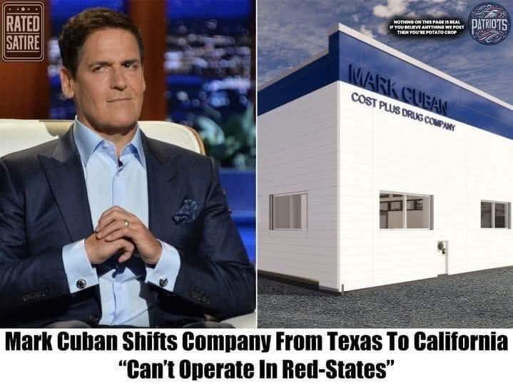 Mark Cuban Moves His Company from Texas to California: “I Can’t Breathe in Red States” - Shocking 2025 4 509439646 750636623966771 1355885553386007745 n