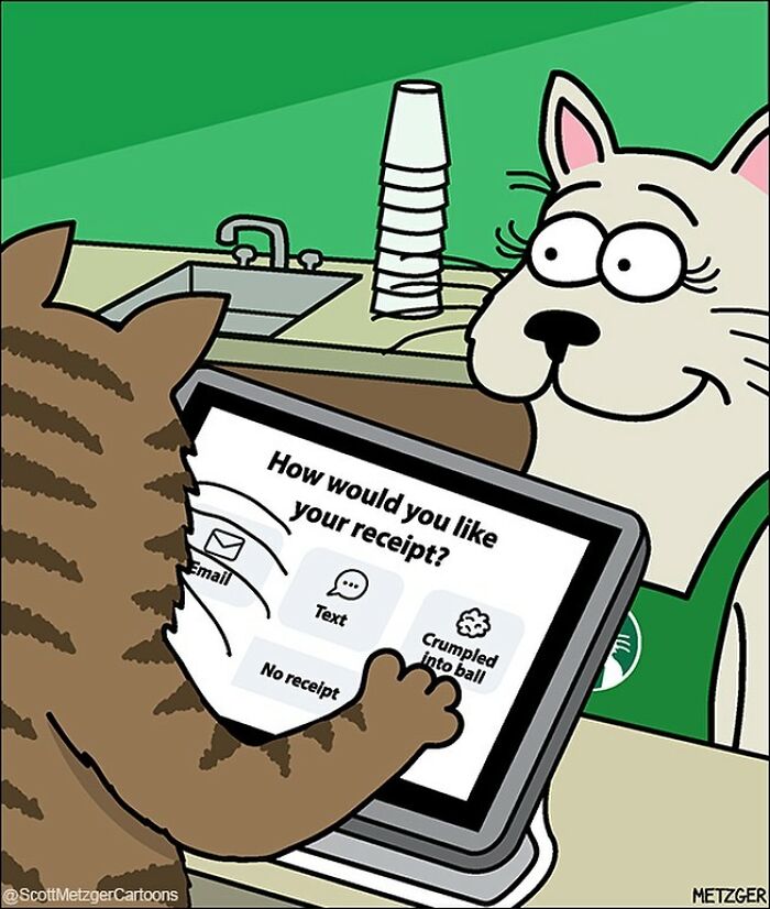20 Humor Side Best Comics That Will Enhance Your Day 15 This man has been creating cat drawings for over 25 years and here are his newest ones 6565b8e7de12e 700