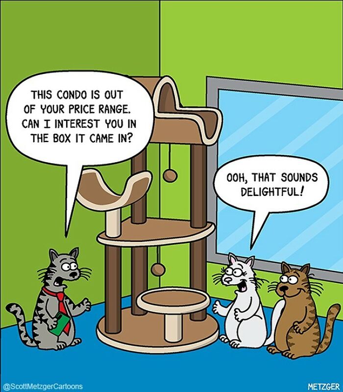 20 Humor Side Best Comics That Will Enhance Your Day 17 This man has been creating cat drawings for over 25 years and here are his newest ones 6565b8ee5ba4c 700