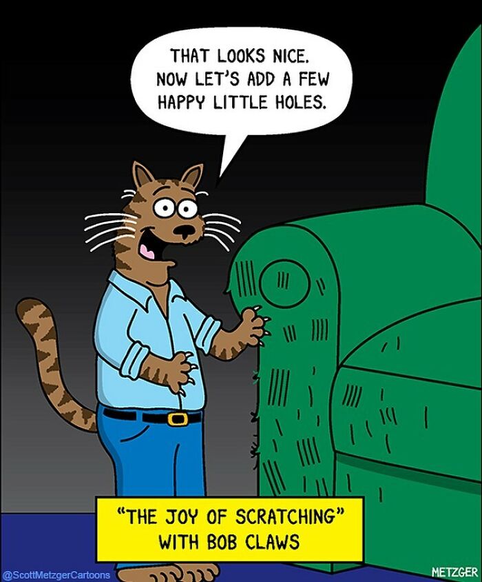 20 Humor Side Best Comics That Will Enhance Your Day 18 This man has been creating cat drawings for over 25 years and here are his newest ones 6565b8f24ad51 700