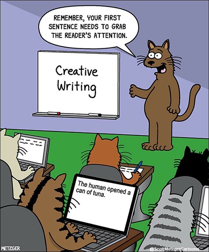 20 Humor Side Best Comics That Will Enhance Your Day 21 This man has been creating cat drawings for over 25 years and here are his newest ones 6565b8f8133c3 700