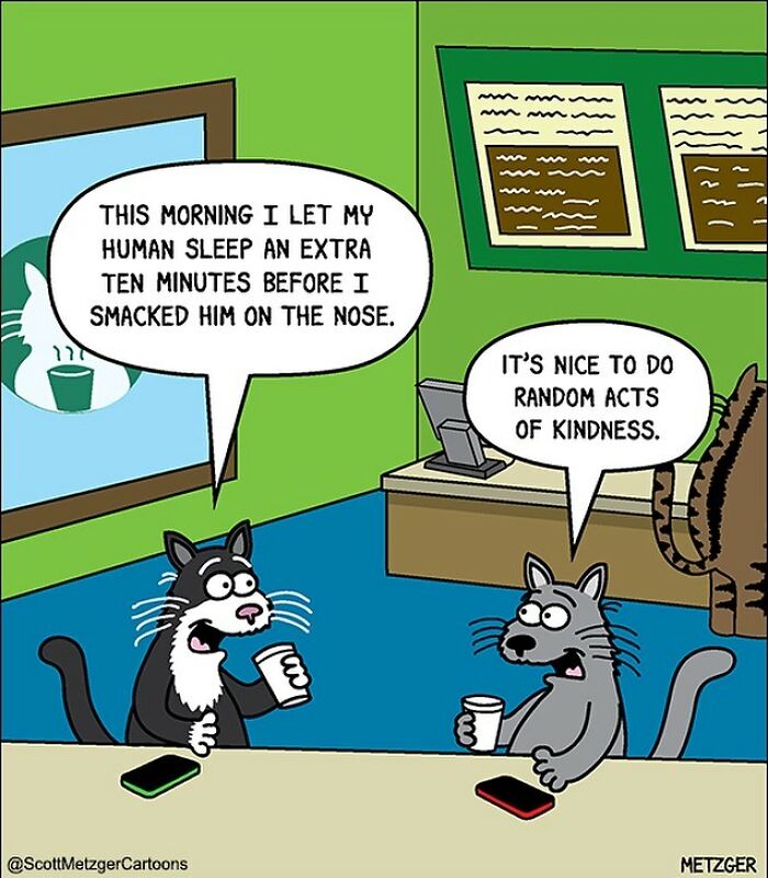 20 Best Funny The Humor Side Comics To Laugh Out Loud 20 This man has been creating cat drawings for over 25 years and here are his newest ones 6565b9232889a 700